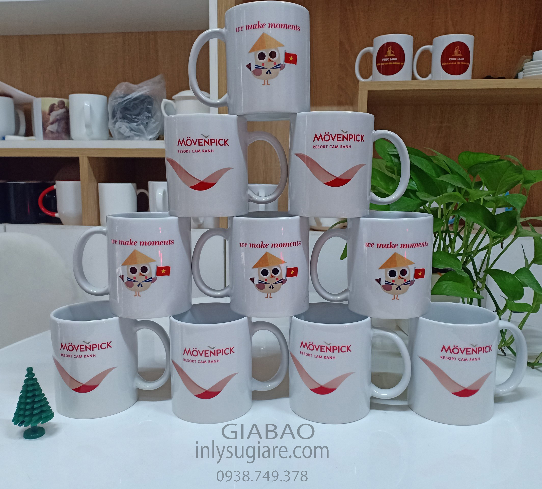 In hình lên ly sứ - in hình lên pha lê tại TPHCM
